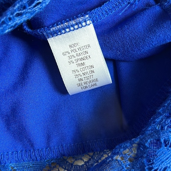 Apt 9 Blue lace tank Maxi dress size medium - Picture 6 of 6